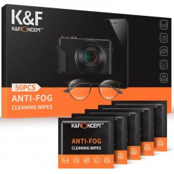 K&F Concept ANTI-FOG Cleaning Wipes 50Pcs