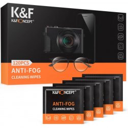 K&F Concept ANTI-FOG Cleaning Wipes 120Pcs