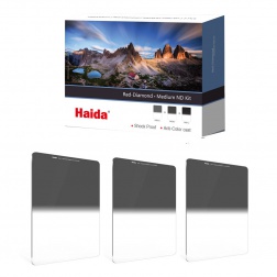 Haida Red Diamond Medium Graduated ND Filters Kit 100x150mm (ND 0.6 / 0.9 / 1.2)