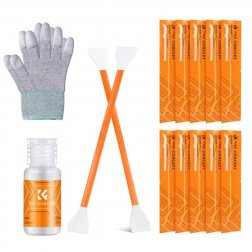 Double cleaning stick set KF 16mm APS-C format (10PCS cleaning stick + 20ml cleaning solution + gloves)